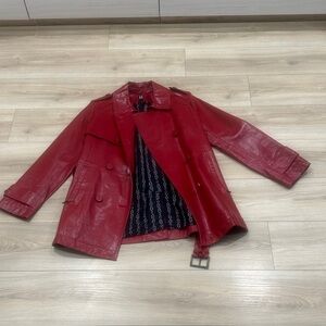 Tommy Hilfiger Red Leather Jacket